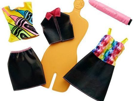 Barbie Crayola Rainbow Design Fashion Set Online Hot Sale