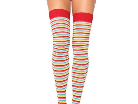 Thigh High Mini Rainbow Hosiery Online