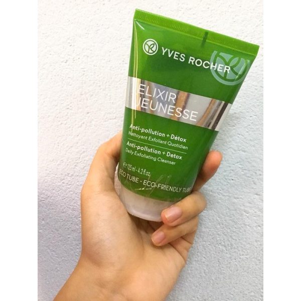 Gel Rửa Mặt Yves Rocher Anti-pollution + Detox Daily Exfoliating Cleanser 125ml Supply