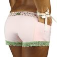 Pretty Pink Boyshorts Panties Pink Posies Waistband Cheap