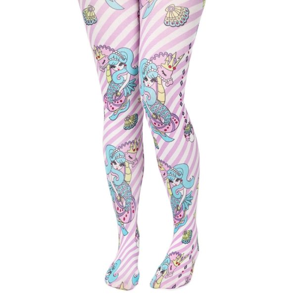 Irregular Choice Mermaid Print Tights For Cheap