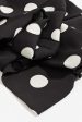 Pia Rossini Calinda Scarf Blk White Fashion