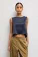 Barb Crop Sleeveless Crew Online