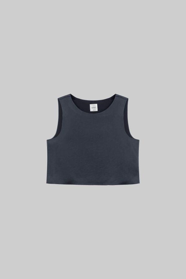 Barb Crop Sleeveless Crew Online