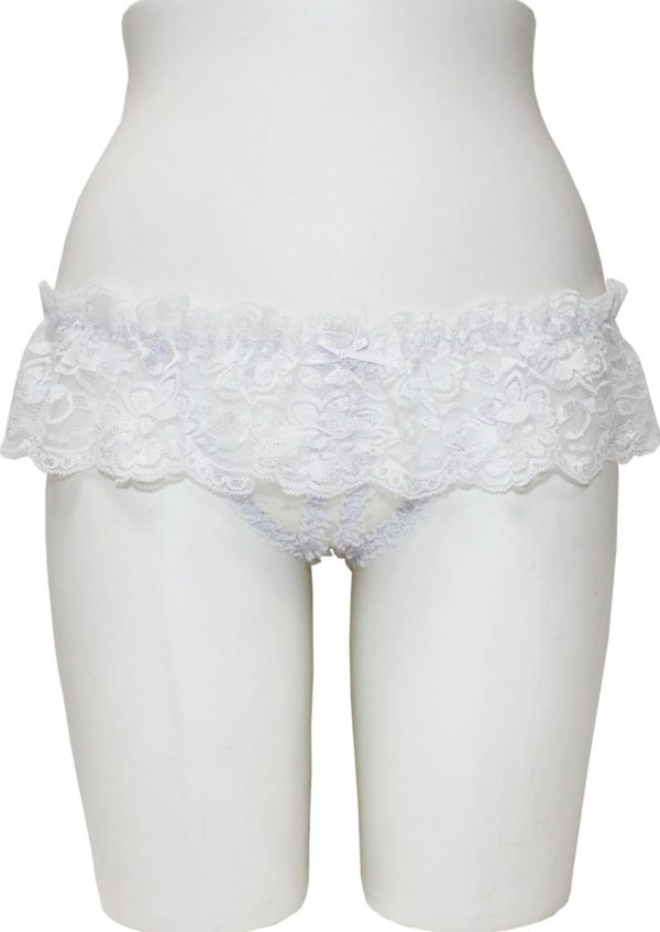 Crotchless Panties With Lace Skirt Online now