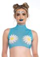 Daisy High Neck Crop Top Sale