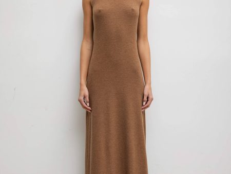 Lauren Sleeveless Turtleneck Maxi Dress Sale