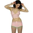 Pink Lace Bralette Cami Pink Posies Straps Sale