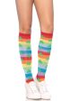 Knee High Rainbow Clover Socks Cheap