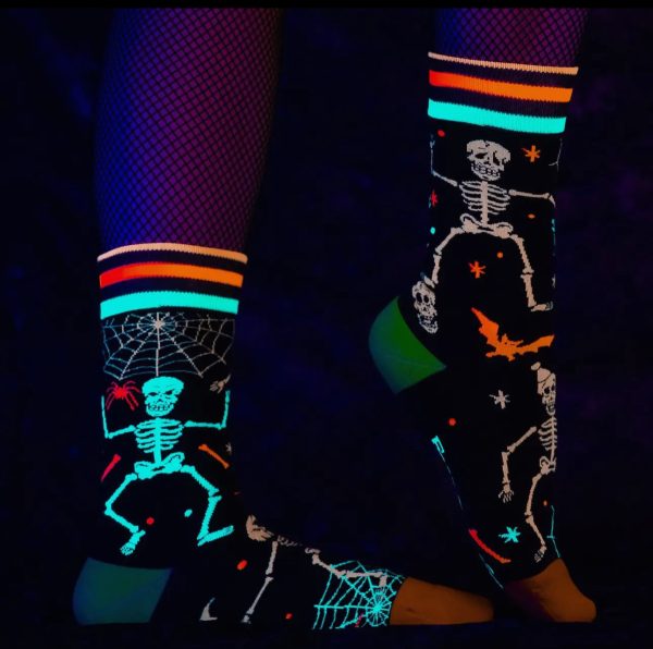 Rave Skeletons Crew Socks Sale