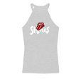 Rolling Stones Brush Stroke Stones Grey Racerfront Tank Top For Cheap