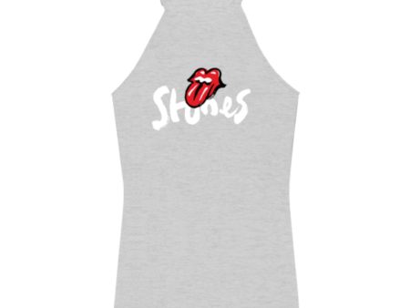 Rolling Stones Brush Stroke Stones Grey Racerfront Tank Top For Cheap